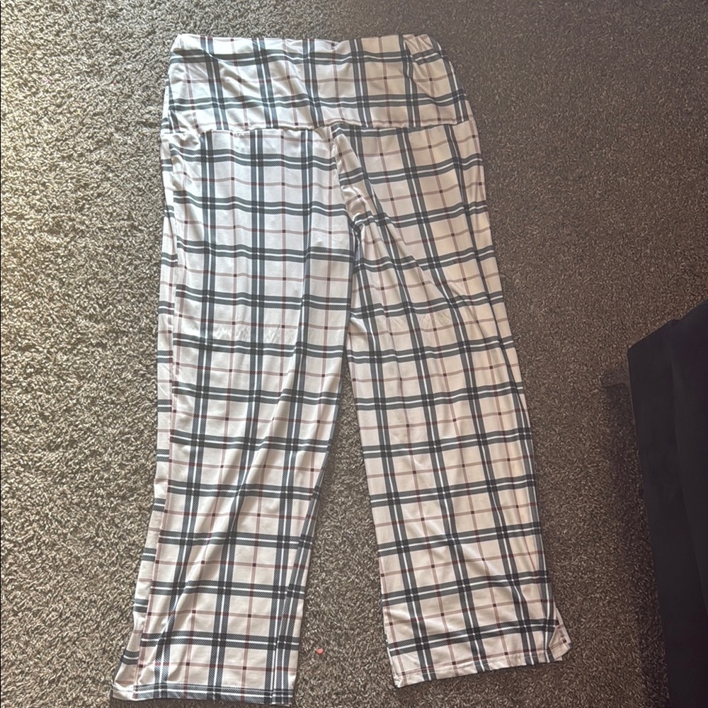 Plaid Women's Yoga OR Business Casual Pants - XL - NEW NEVER WORN